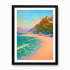 Nha Trang Beach Vietnam Monet Style Art Print