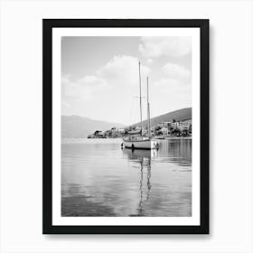 Bodrum, Turkey, Mediterranean Black And White Photography Analogue 4 Art Print