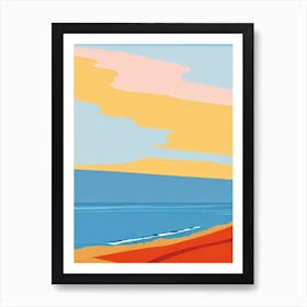 Lorne Beach Australia Midcentury Art Print