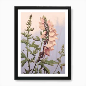 Floral Illustration Aconitum 3 Art Print