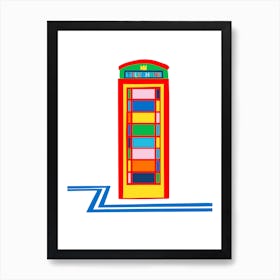 English Telephone Box Art Print