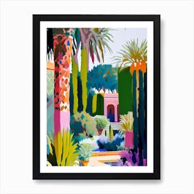 Marrakech Botanical Garden, Morocco Abstract Still Life Art Print