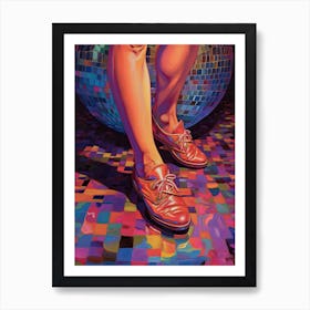 Bare Feet Disco Ball 3 Art Print