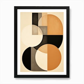 Monochrome Munich Geometric Elegance Art Print