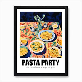 Pasta Party, Matisse Inspired 05 Art Print