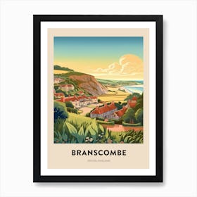 Devon Vintage Travel Poster Bournemouth 3 Art Print