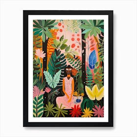 Miami Beach, Florida, Matisse And Rousseau Style 1 Art Print