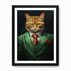 Gangster Cat Cheetoh Art Print