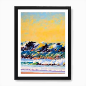 Dunsborough Beach, Australia Bright Abstract Art Print