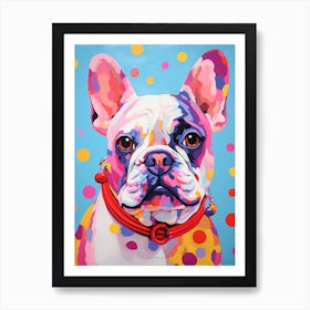 French Bulldog Pop Art Paint 4 Art Print