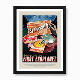 Peg51 Nasa Space Travel Poster Art Print