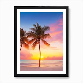 Sunset on a Tropical Beach 8 Art Print