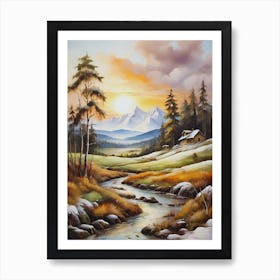 Winter Landscape 10 Art Print