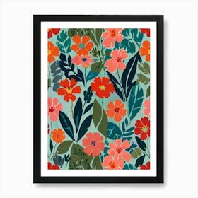 Floral Pattern 1 Art Print