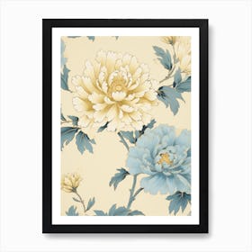 Peony Wallpaper Art Print