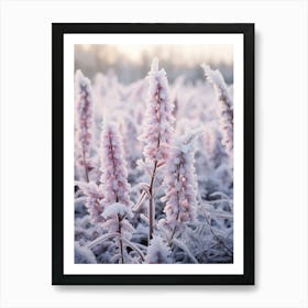 Frosty Botanical Veronica 2 Art Print