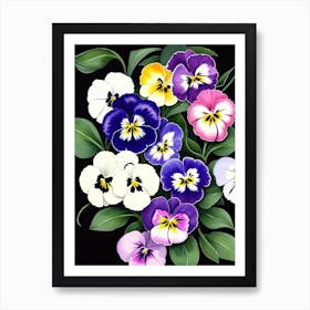 Pansies Art Print