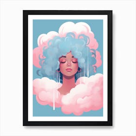 Dreaming Girl Art Print