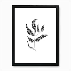 Plant Linocut Art Print