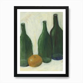 Clementine And Bottles Poster