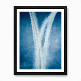 Smoke By The Red Arrows Art Print