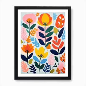 Flowers 10, Matisse style, Floral Art Print