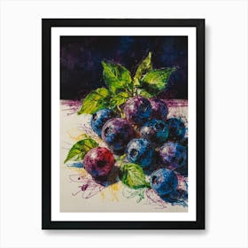 Blueberries Art Print