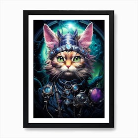 Cat Of The Night Art Print