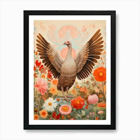 Turkey 2 Detailed Bird Painting Art Print