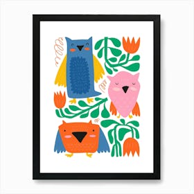 Nursery Woodland Animal Art Print