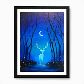 Deer In The Woods Poster