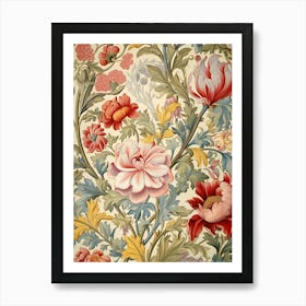 Floral Wallpaper 139 Art Print