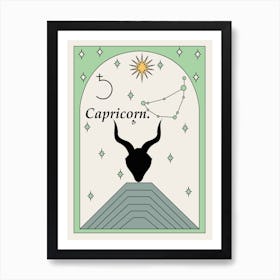 Capricorn Zodiac Art Print