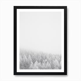 White Winter Forest Art Print