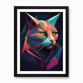 Abstract Cat 3 Art Print