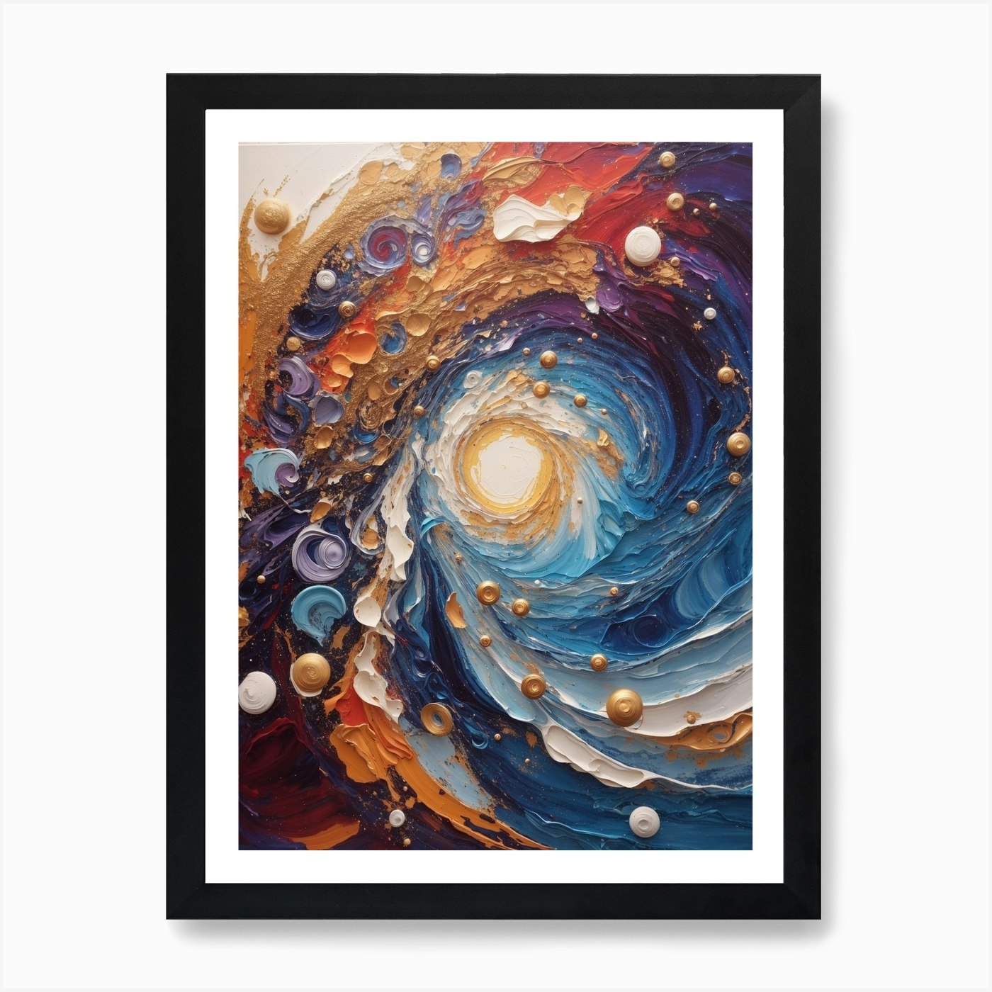 Pintura abstracta 14 impresión artística enmarcada arte de pared póster lienzo impresión cuadro - Imagen 2 de 4