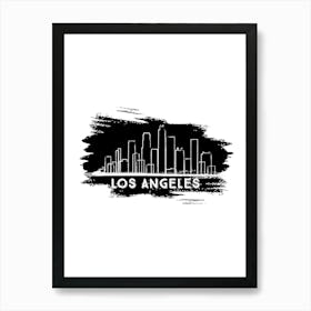 Los Angeles Skyline Art Print