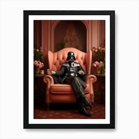 Darth Vader In Wes Anderson Style 38 Art Print