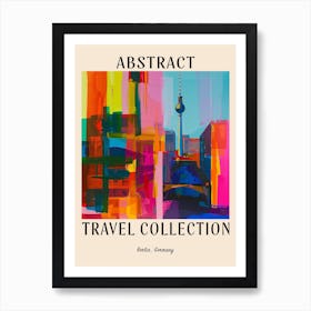 Abstract Travel Collection Poster Berlin Germany 4 Art Print