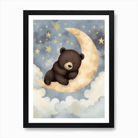 Sleeping Baby Black Bear 3 Art Print