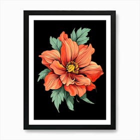 Hibiscus Flower 8 Art Print