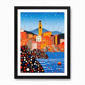 Portovenere, Italy, Illustration In The Style Of Pop Art 4 Art Print