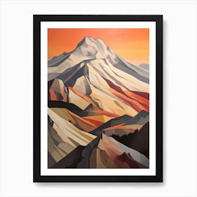 Mount Baker Usa 1 Mountain Painting Art Print
