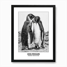 Penguin Preening Their Feathers Poster 8 Art Print