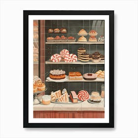 Pastry Shop Window Art Print