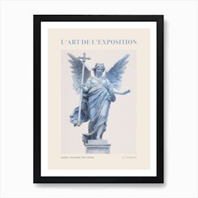 An Angel Holding The Cross, St Peterburg Vintage Poster Art Print