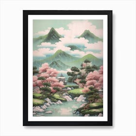 Mount Azuma In Fukushima Japanese Landscape 6 Art Print