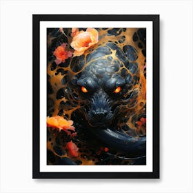 Japanese Panther Art Print