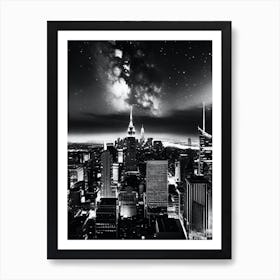 New York City At Night 22 Art Print