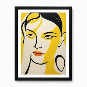 Woman With Yellow Eyes Art Print